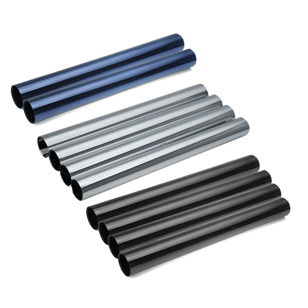 (Black, 2M) 50cm x 2M / 3M / 5M / 6M One Way Mirror Window Tint Window Film Privacy Reflection Tint Film