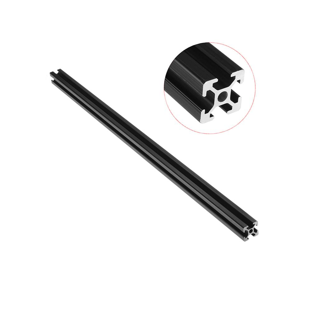 600mm Length Black Anodized 2020 T-Slot Aluminum Profiles Extrusion Frame For CNC
