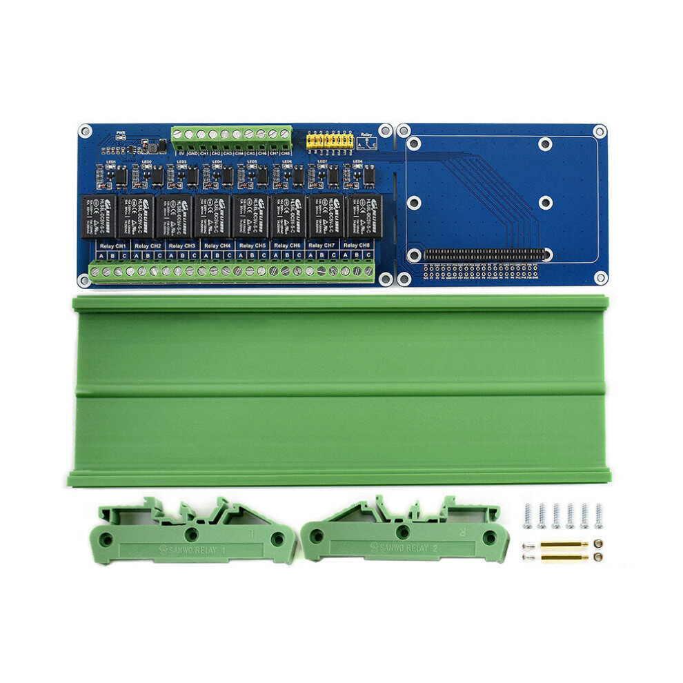 8-channel 5V Relay Module Expansion Board with Optocoupler Isolation Support for Jetson PLC