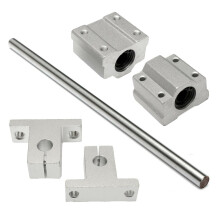 (600mm) 8mm Shaft 200-1000mm Length Optical Linear Rail Guide Support CNC Set
