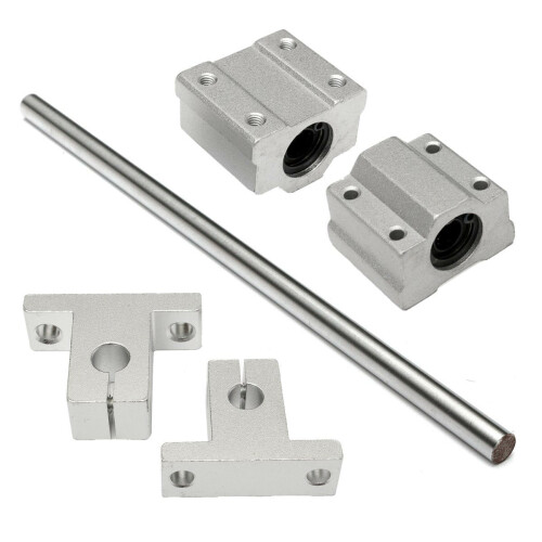 (500mm) 8mm Shaft 200-1000mm Length Optical Linear Rail Guide Support CNC Set 1