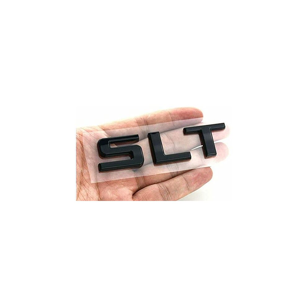 One Pcs Slt Emblem Replacement For 20142020 Gmc Sierra Gmc Yukon 1500Hd 2500Hd 3500Hd Gloss Black 779880843785