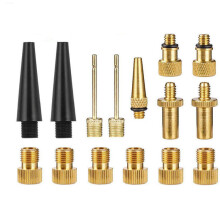 15pcs Air Valve Adapters Bicycle Extension Pump Tools For Bike Cycling Football Basketball