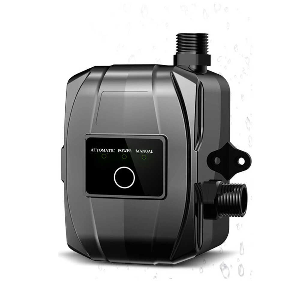 (Black) 24V 150W Household Booster Pump Integrated Booster Pump Connector EU Plug