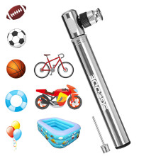 (Black) Portable Mini Bike Pump 300PSI Bicycle Air Inflation High Pressure Multifunction For Mountain Bike Road Bike Basketball Toy Inflatable