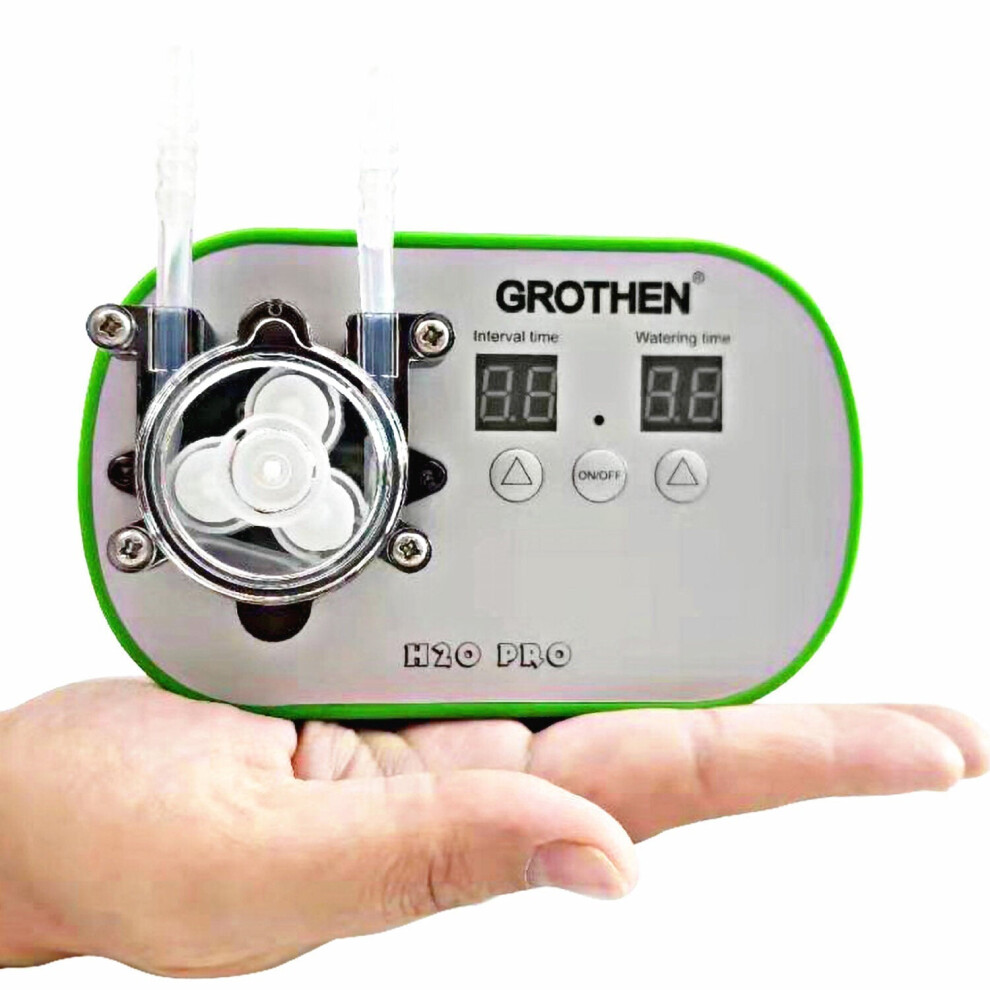 (US Plug) Automatic Intelligent Watering Device Potted Drip Irrigation System Sprinkling Artifact Timed Dosing Peristaltic Pump