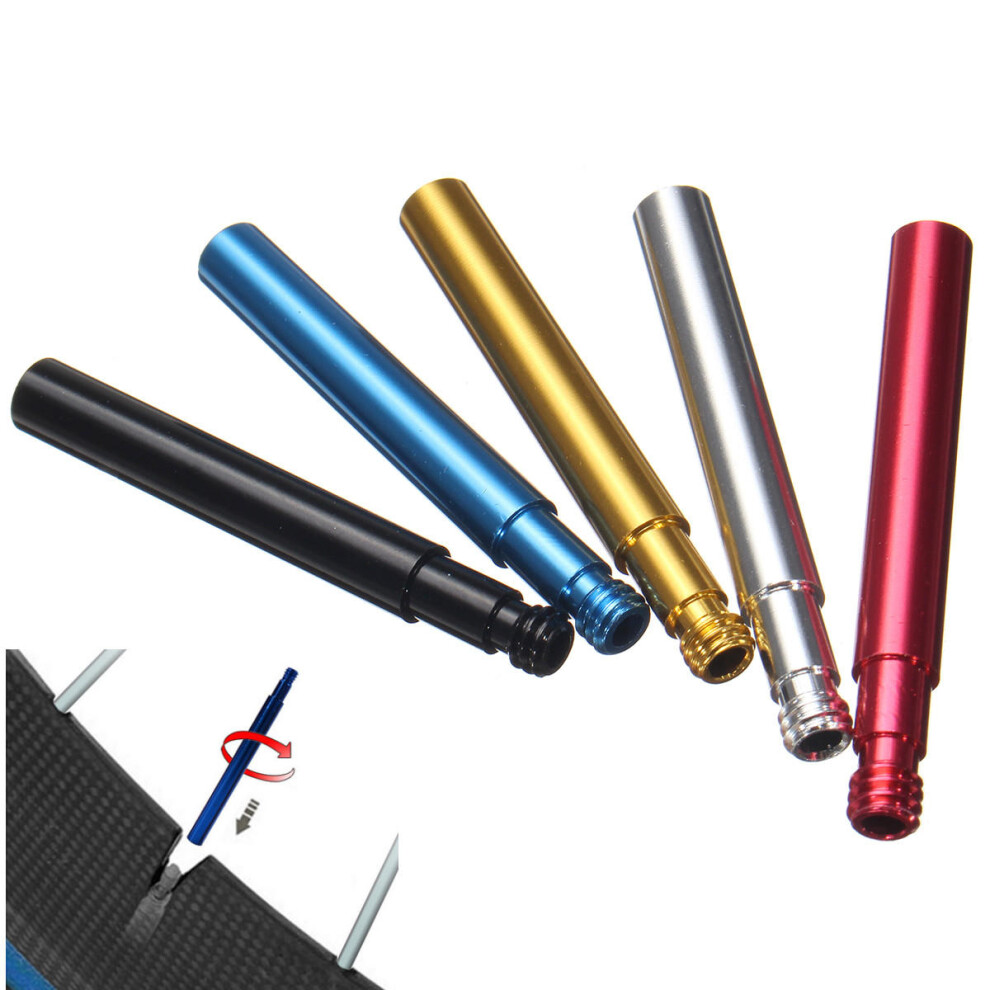 (Gold) Tube Tubular Presta Valve Extension Bicycle Bike 60mm 5 Color