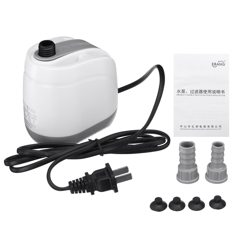 (15W) 5/8/15/25/40W Aquarium Water Pump Submersible Fish Pond Tank Waterfall Sump