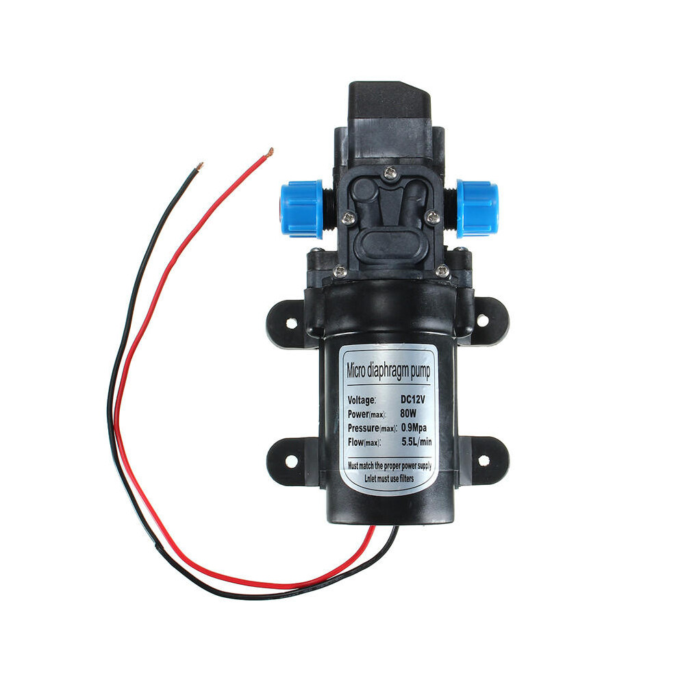 DC12V 80W 0142 Motor 5.5L/Min High Pressure Diaphragm Water Self Priming Pump