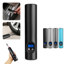 (Blue) Portable Mini Inflator Air Compressor With Built-in Flashlight Smart Wireless Air Tyre Pump for Bicycle Motorcycle Portable Tire Inflator