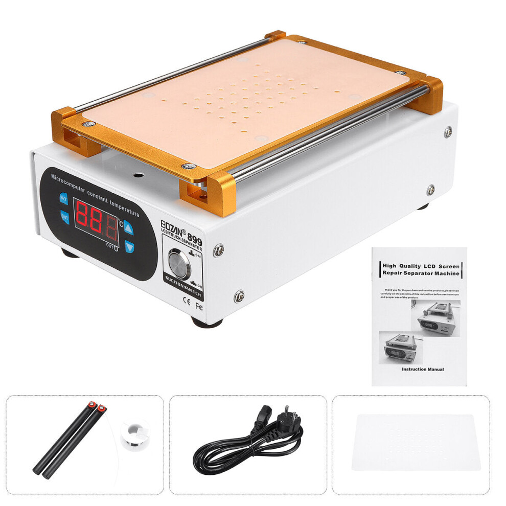 (EU Plug) 7 Inch 2 Air Pump Built-in Vacuum Pump Mobile Phone LCD Glass Screen Separator Repair Machine