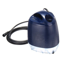 (7000L/H) DC24V Submersible Pump Fountain Water Pump Power Cord 2 Nozzles Bottom Suction Pump EU
