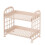(Beige) Double-layer Hollow Rack Multi-functional Plastic Shelf Desktop Organizer Bathroom Kitchen Storage Rack Holder Shelf 10
