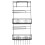 (Coffee) 1Pcs Kitchen Refrigerator Side Grid Storage Rack Side Shelf Rack Organizer 3
