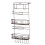 (Coffee) 1Pcs Kitchen Refrigerator Side Grid Storage Rack Side Shelf Rack Organizer 13