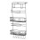 (Coffee) 1Pcs Kitchen Refrigerator Side Grid Storage Rack Side Shelf Rack Organizer 1