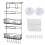 (Coffee) 1Pcs Kitchen Refrigerator Side Grid Storage Rack Side Shelf Rack Organizer 11