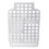 (White) Plastic 3 Compartments Kitchen Spoon Chopsticks Storage Holder Baskets Cage Organizer 11