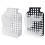 (White) Plastic 3 Compartments Kitchen Spoon Chopsticks Storage Holder Baskets Cage Organizer 7