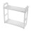(Grey) Multifunctional Dtorage Rack Creative Kitchen Dtorage Rack Kitchen Utensils Rack with Guardrail 8