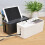 (White) Cable Storage Box Case Wire Management Power Plug Cord Socket Safety Desktop Organizer 4