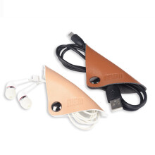 (Pink) 2Pcs Magnetic Leather Cable Strap Cable Tie Wraps Cord Management Holder Keeper Cable Clip