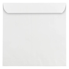 JAM PAPER 11,5 x 11,5 groe quadratische Einladungsumschlge  Wei  50/Packung