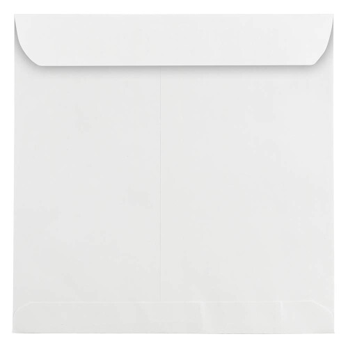 JAM PAPER 11.5 x 11.5 Μεγάλες Τετράγωνες Προσκλήσεις Φάκελοι - Λευκό - 50/Συσκευασία