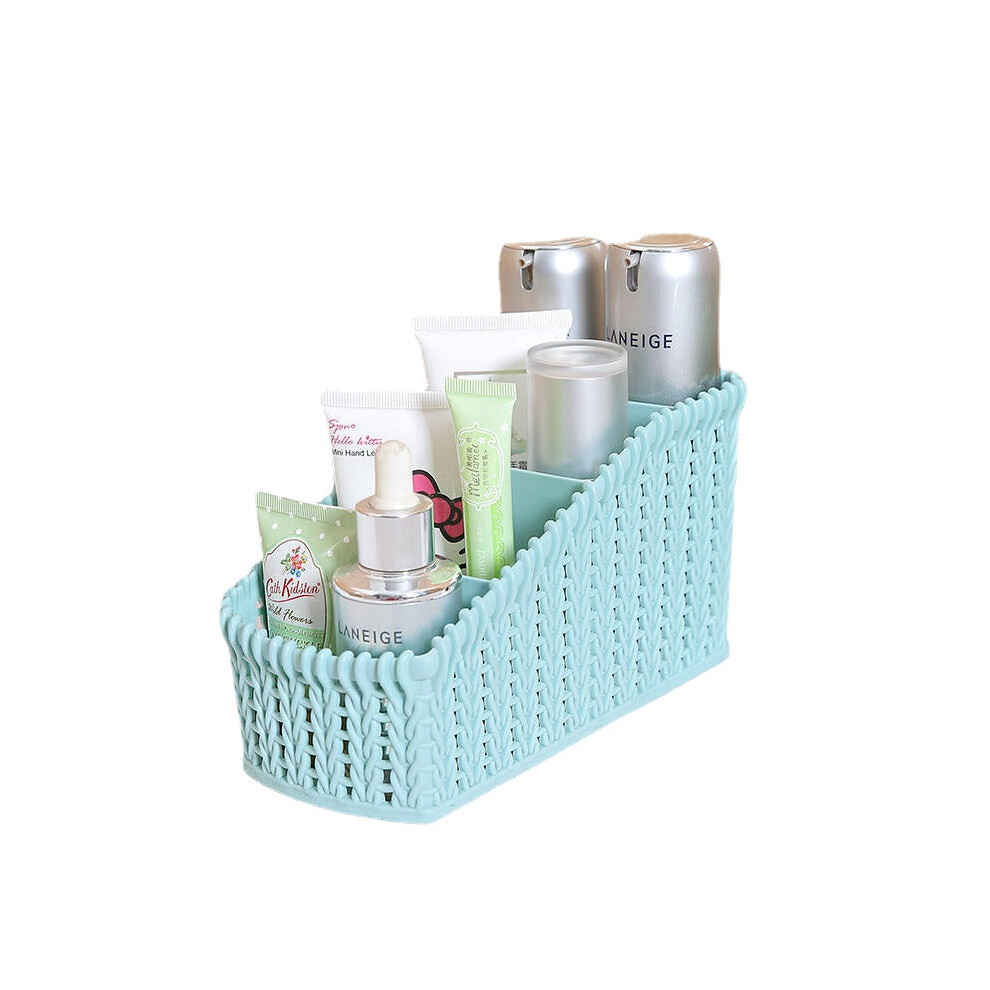 (Dark Grey) Cosmetic Storage Baskets Office Kitchen Desktop Storage Consolidation Box Parts Storge