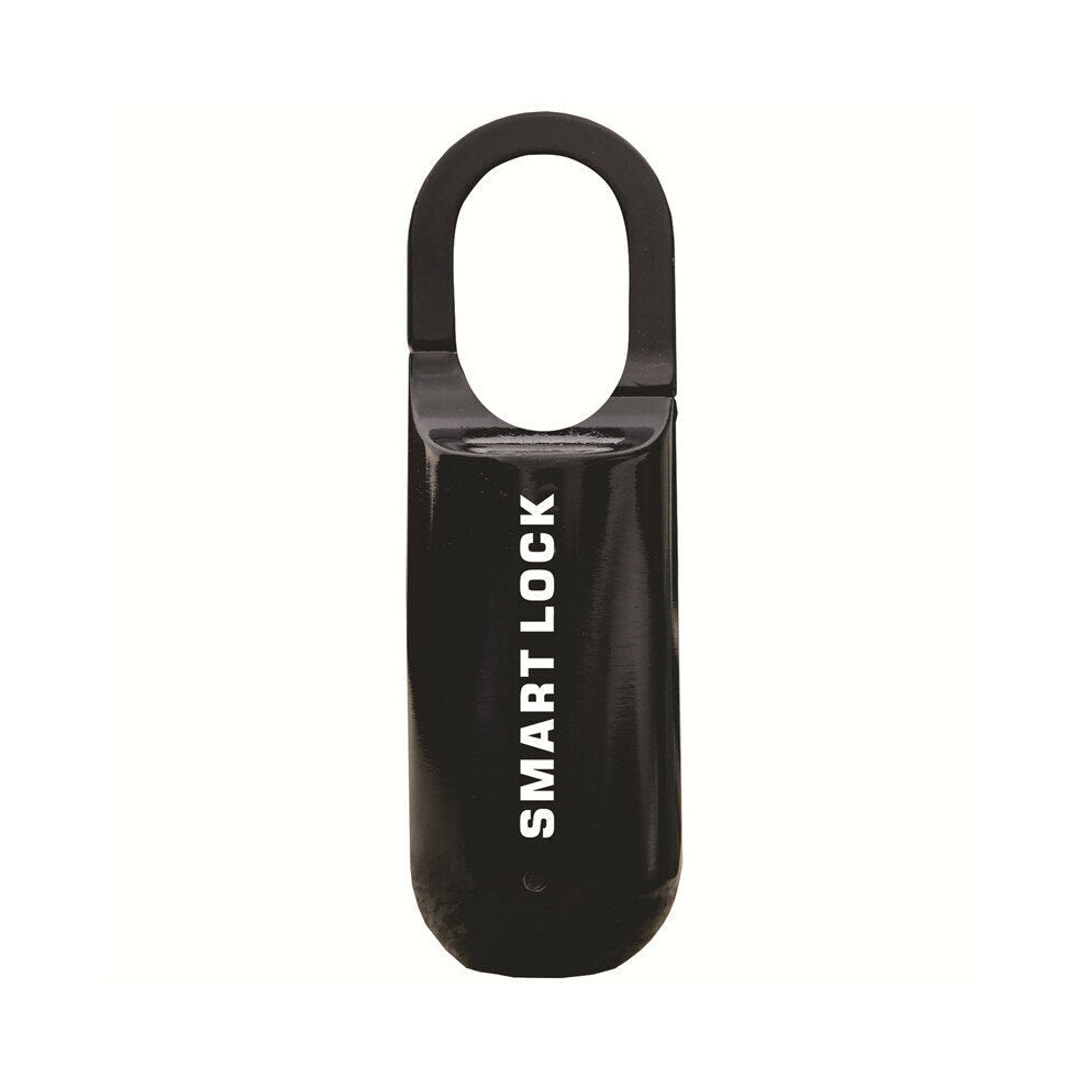 (Black) Smart Fingerprint Padlock Waterproof Keyless Anti-Theft Security Lock USB Charging For Locker Travel Luggage Package House Door Suitcase