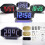 (Red) DIY Black Mirror LED Matrix Desktop Alarm Clock Kit 2