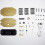 (Red) DIY Black Mirror LED Matrix Desktop Alarm Clock Kit 12