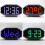 (Red) DIY Black Mirror LED Matrix Desktop Alarm Clock Kit 13