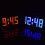 (White) DIY Black Mirror LED Matrix Desktop Alarm Clock Kit 5