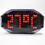(Red) DIY Black Mirror LED Matrix Desktop Alarm Clock Kit 9