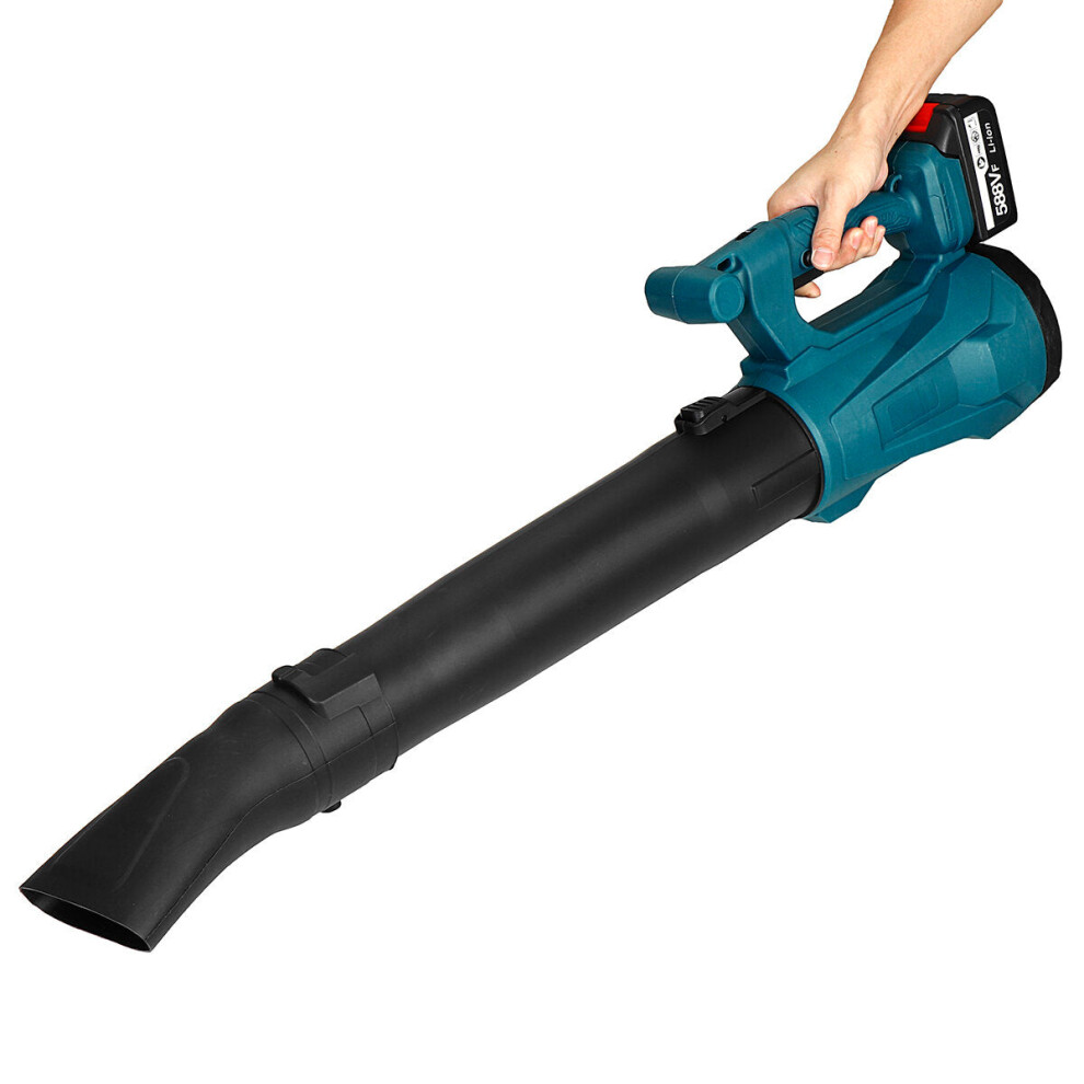 (One Battery, EU Plug) 2 in 1 Electric Air Blower Vacuum Suction for Blowing Dust Pet-Hair Snow Leaves