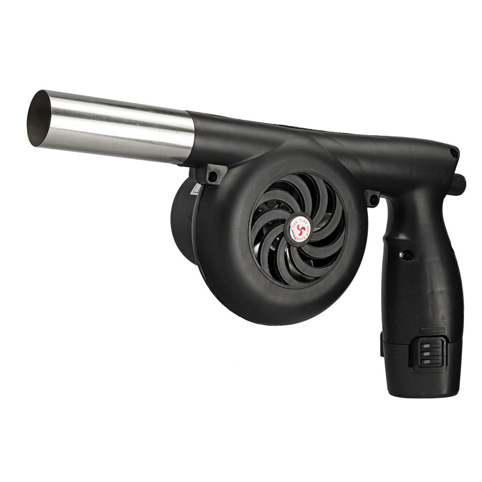 (Two Battery) 12V 20W Cordless Electric Air Blower Handheld Rechargeable Leaf Blower Dust Collector