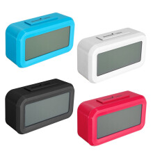 (White) LCD Digital Alarm Clock 4.5"/3.2" Large Display Night Light with Calendar Thermometer Electronic Alarm Clock