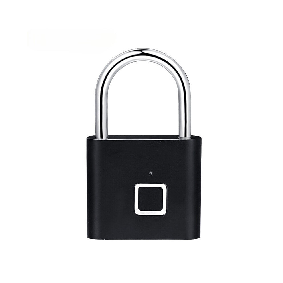 Fingerprint Smart Padlock Small Lock Head Fingerprint Cabinet Lock Anti-Theft Lock 6112211878188