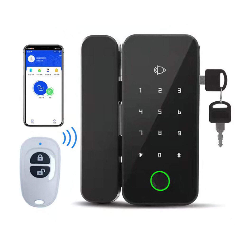 Smart Biometric Fingerprint Card Glass Door Nfc Lock Password Code App Remote Control 6112211877969