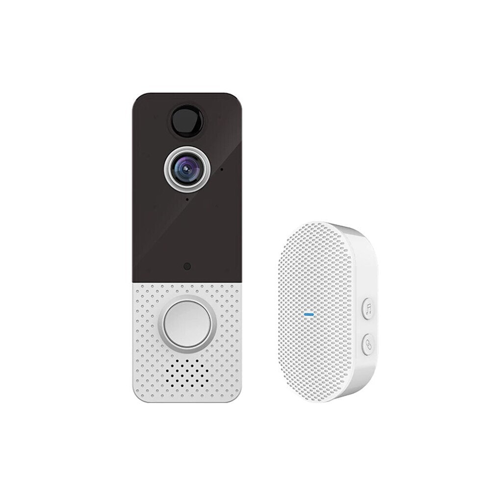 (Eu Plug) Smart Visual Doorbell Camera 1080P Phone Doorbell For Apartments Pir Alarm Wireless Security Intercom Wifi Video Doorbell 6112211878201