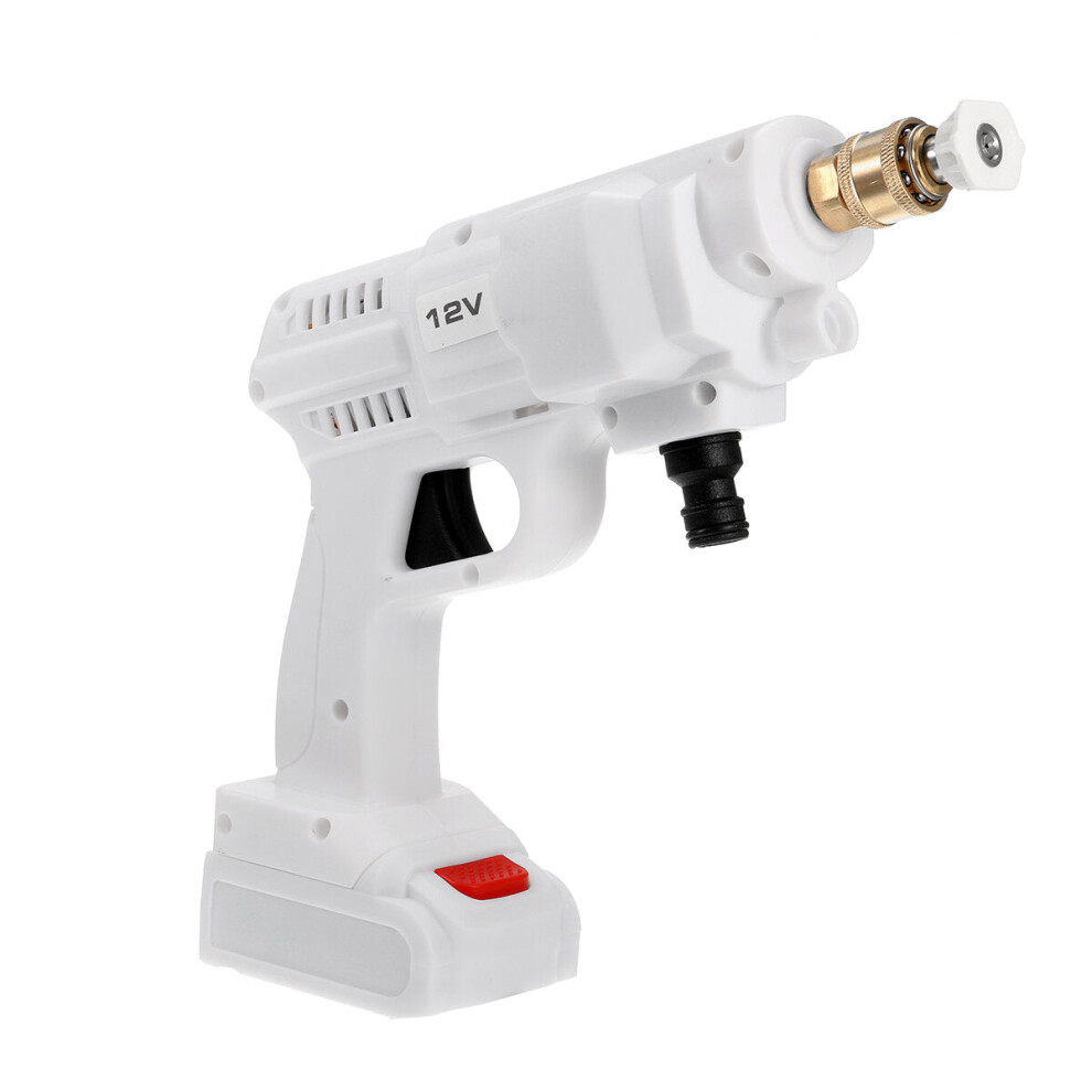 (White) 120W Car Washer Machine High Pressure Portable Electric Car Washing Water Pump