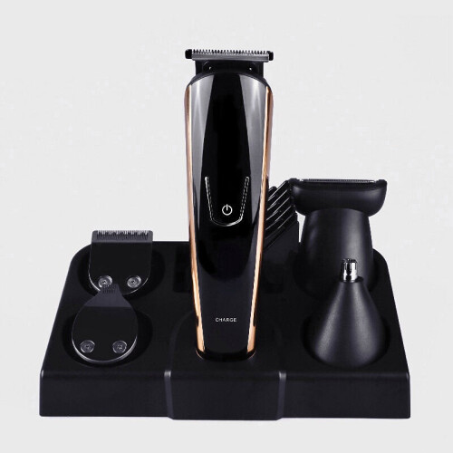 Multi-Function USB Rechargeable Hair Trimmer - Nose Hair & Beard Clipper with Replaceable Head 2