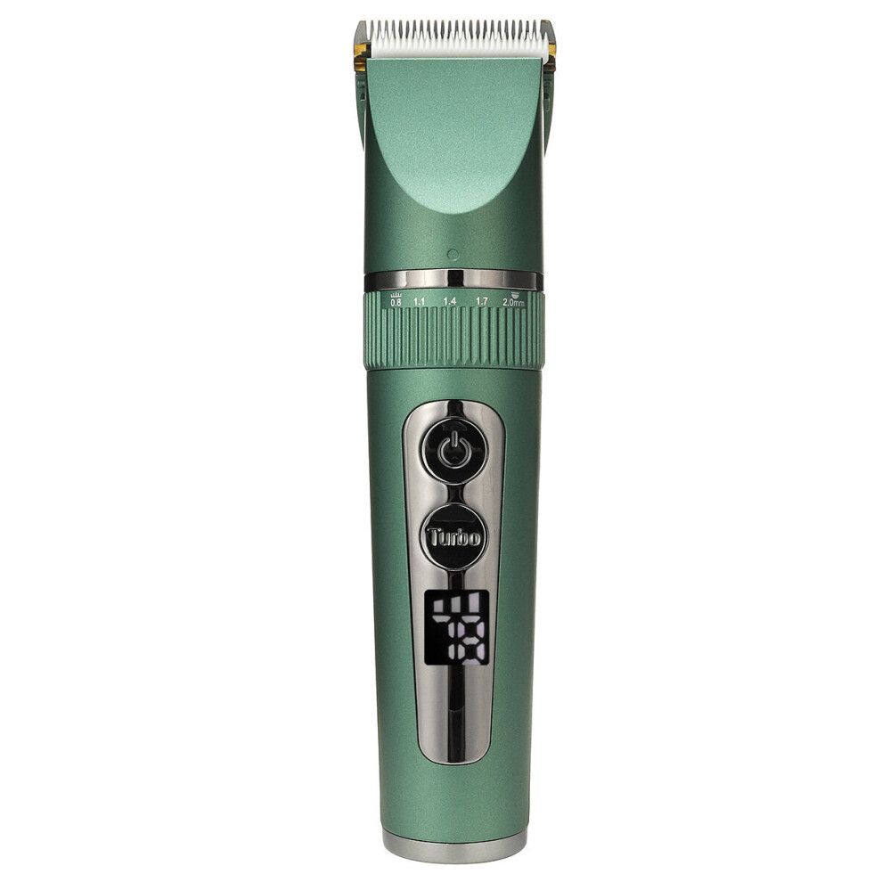 Greenzech Gold (Gold) Electric Hair Clipper Set Lcd Digital Display Electric Shaver Powerful Mute 3-Gear Electric Hair Clipper