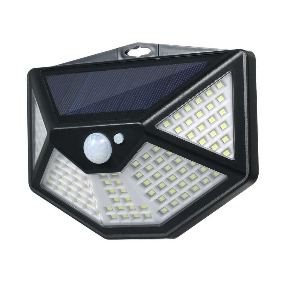 Solar Powered Wall Light PIR Motion and Lighting Sensor 3 Modes Flood Lamp 112LEDs