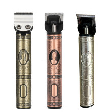 (Silver) Electric Cordless Hair Clipper Rechargeable Hair Trimmer Shavers Pro Salon Professional Carving Haircut Kit