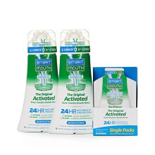 SmartMouth Original Activated 2Pack Mouthwash & Single Packs  Travel