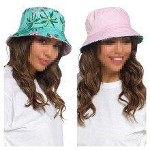 Women Reversible Bucket Summer Hat UV Protection