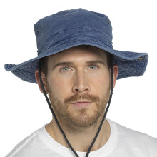 (M/L, Blue) Men Sun Hats Safari UV Protection Breathable Hat