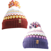 Ladies Hat Thermal Sherpa Lined Nordic Bobble Cap